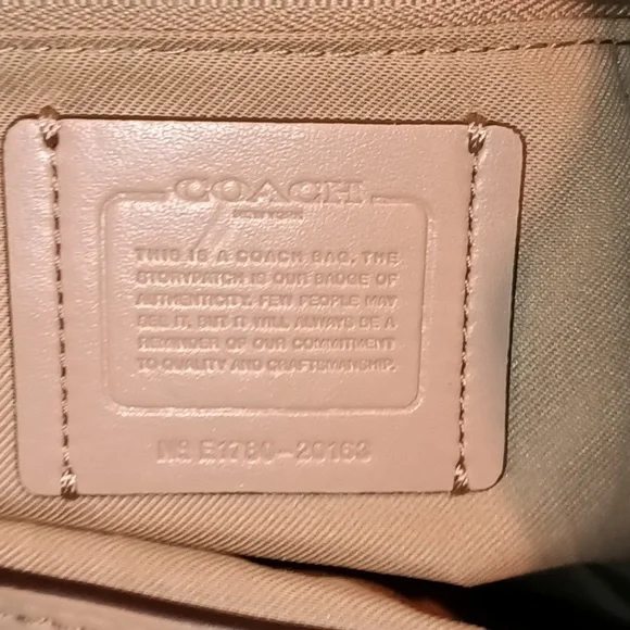 Coach Edie Shoulder Bag 42 Suede & Buffalo Embossed Leather - Picture 6 of 14